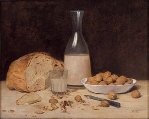 Yeni şarap by Albert Anker
